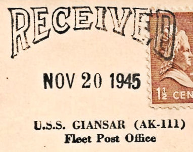 File:GregCiesielski Giansar AK111 19451120 1 Postmark.jpg