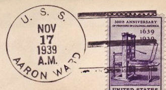 File:GregCiesielski AaronWard DD132 19391117 2 Postmark.jpg