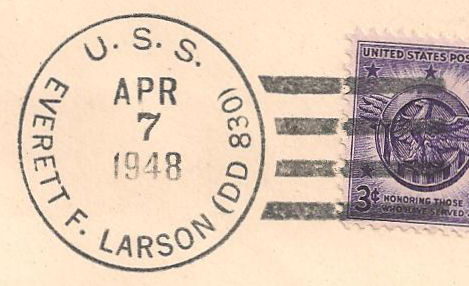 File:GregCiesielski EverettFLarson DD830 19480407 1 Postmark.jpg
