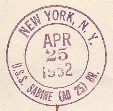 File:GregCiesielski Sabine AO25 19520425 1 Postmark.jpg