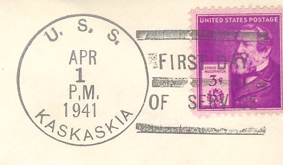 File:GregCiesielski Kaskaskia AO27 19410401 1 Postmark.jpg