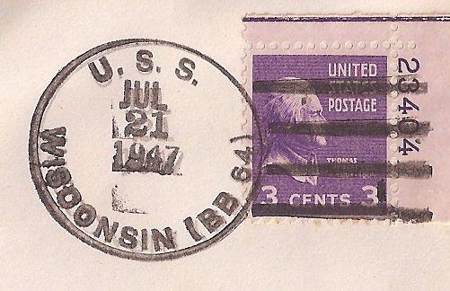 File:GregCiesielski Wisconsin BB64 19470721 1 Postmark.jpg