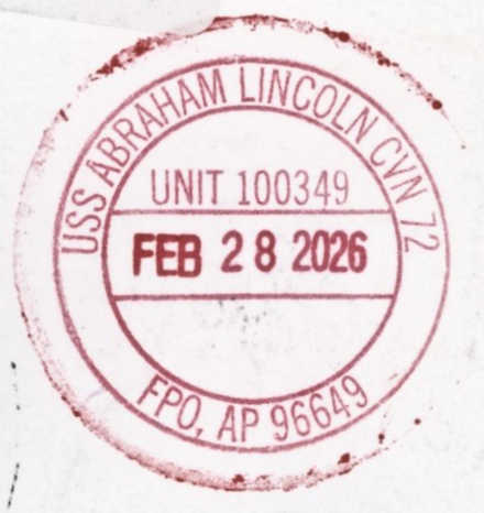 File:GregCiesielski AbrahamLincoln CVN72 20260228 1 Postmark.jpg
