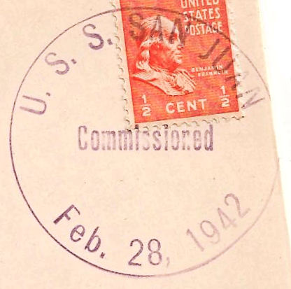 File:GregCiesielski SanJuan CL54 19420228 1 Postmark.jpg