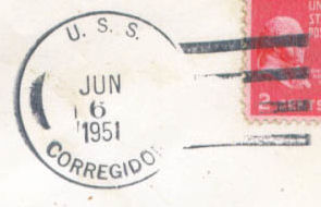File:GregCiesielski Corregidor CVE58 19510606 1 Postmark.jpg