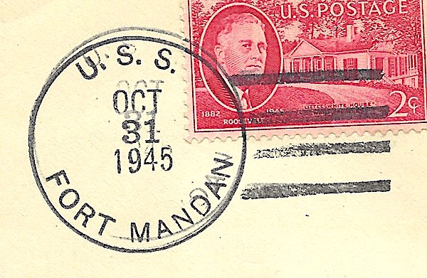 File:JohnGermann Fort Mandan LSD21 19451031 1a Postmark.jpg