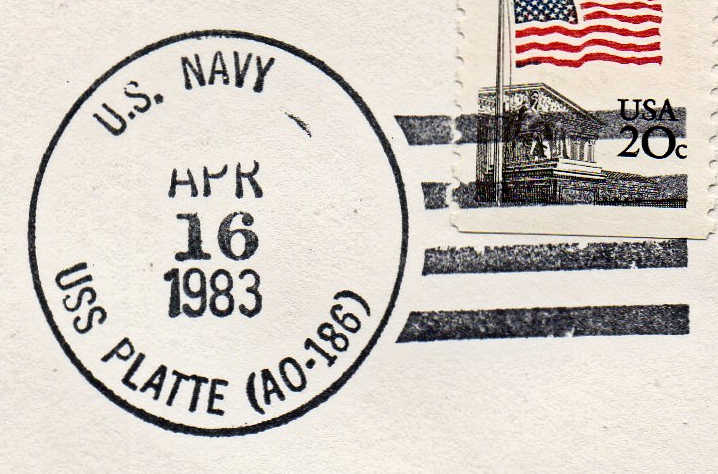File:GregCiesielski USSPlatte AO186 19830416 1 Postmark.jpg