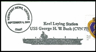 File:GregCiesielski GeorgeHWBush CVN77 20030906 1 Postmark.jpg