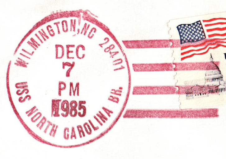 File:GregCiesielski USSNorthCarolina BB55 19851207 1 Postmark.jpg