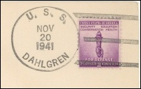 File:GregCiesielski Dahlgren DD187 19411120 1 Postmark.jpg