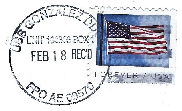 File:GregCiesielski Gonzalez DDG66 20210218 1 Postmark.jpg
