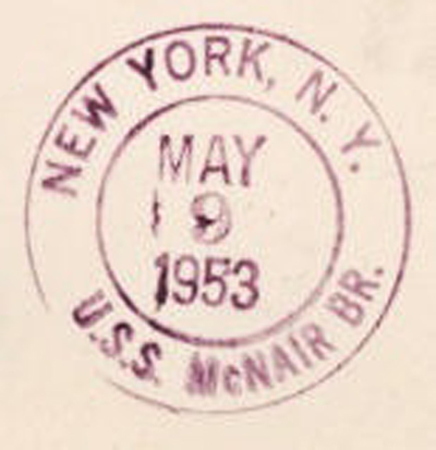 File:GregCiesielski McNair DD679 19530509r 2 Postmark.jpg