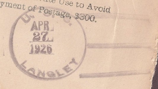 File:GregCiesielski Langley CV1 19260427 1 Postmark.jpg