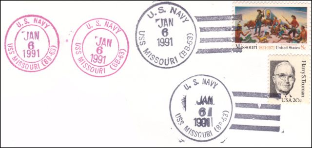 File:GregCiesielski Missouri BB63 19910106 1 Postmark.jpg