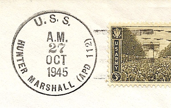 File:JohnGermann Hunter Marshall APD112 19451027 1a Postmark.jpg