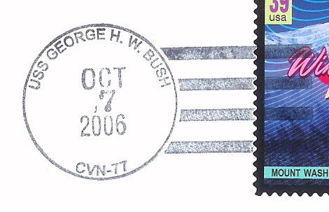 File:GregCiesielski GeorgeHWBush CVN77 20061007 2 Postmark.jpg