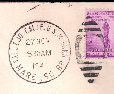 File:GregCiesielski USMCBarracks MareIsland 19411127 1 Postmark.jpg