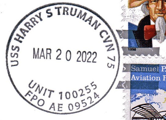 File:GregCiesielski HarrySTruman CVN75 20220320 1 Postmark.jpg