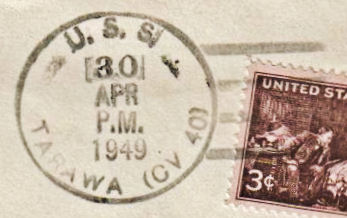 File:GregCiesielski Tarawa CV40 19490430 1 Postmark.jpg