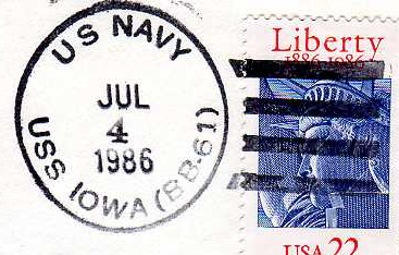 File:GregCiesielski Iowa BB61 19860704 1 Postmark.jpg
