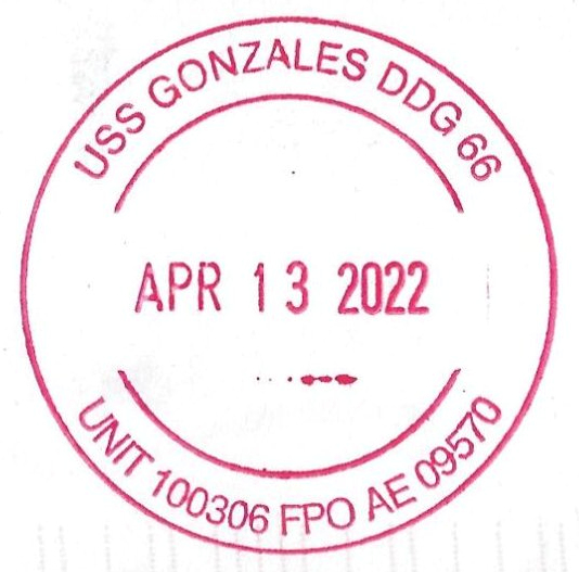 File:GregCiesielski Gonzalez DDG66 20220413 1 Postmark.jpg