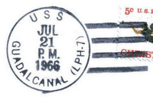 GregCiesielski Guadalcanal LPH7 19660721 1 Postmark.jpg