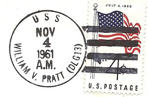 JohnGermann William V. Pratt DLG13 19611104 1a Postmark.jpg