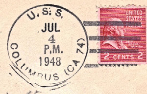 GregCiesielski Columbus CA74 19480704 1 Postmark.jpg