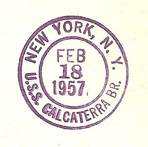 JohnGermann Calcaterra DER390 19570218 1a Postmark.jpg
