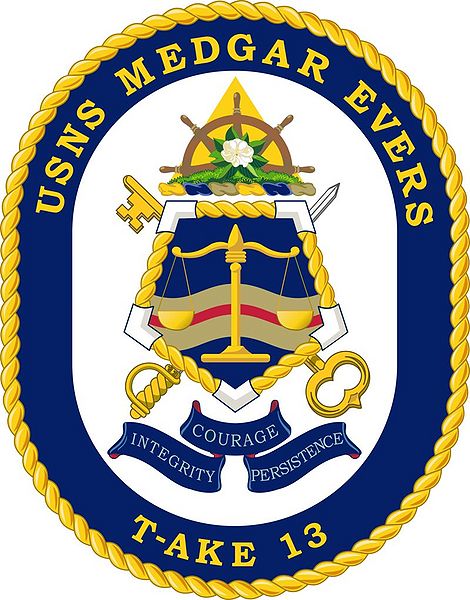 File:Medgar Evers T-AKE13 Crest.jpg