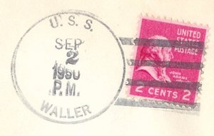 GregCiesielski Waller DD466 19500902 1 Postmark.jpg