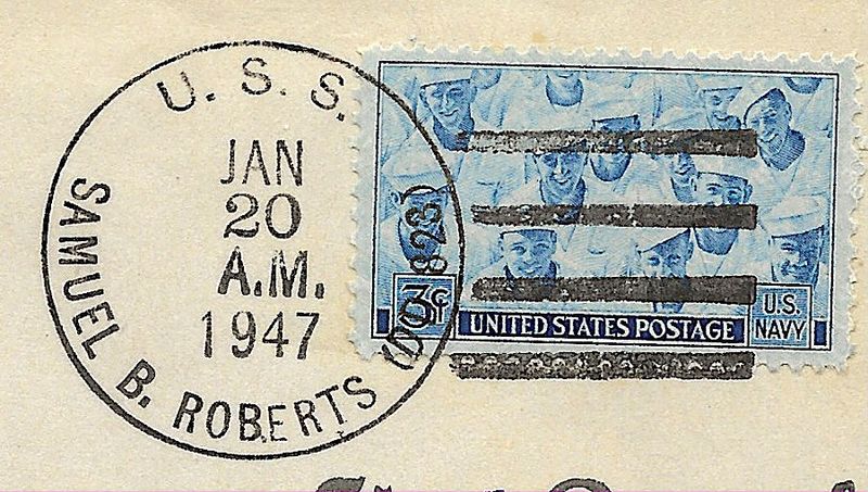 File:JohnGermann Samuel B. Roberts DD823 19470120 1a Postmark.jpg