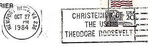 GregCiesielski TheodoreRoosevelt CVN71 19841027 1 Postmark.jpg