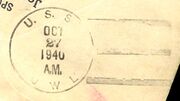 Thumbnail for File:GregCiesielski Owl AM2 19401027 2 Postmark.jpg