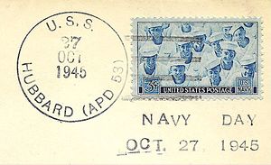 JohnGermann Hubbard APD53 19451027 1a Postmark.jpg
