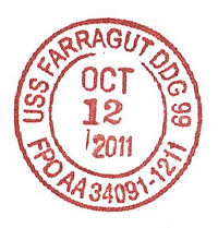 GregCiesielski Farragut DDG99 20111012 1 Postmark.jpg