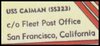 GregCiesielski Caiman SS323 19600604 1 Postmark.jpg