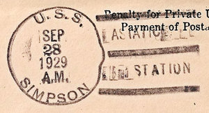 GregCiesielski Simpson DD221 19290928 1 Postmark.jpg
