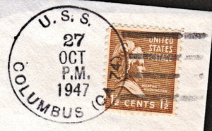 GregCiesielski Columbus CA74 19471027 1 Postmark.jpg