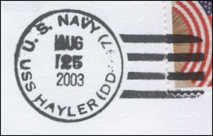 GregCiesielski Hayler DD997 20030825 1 Postmark.jpg