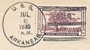 GregCiesielski Arkansas BB33 19350706 1 Postmark.jpg
