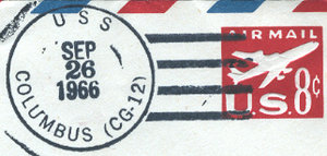 GregCiesielski USSColumbus CG12 19660926 1 Postmark.jpg