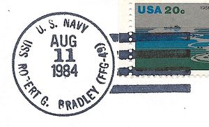 JohnGermann Robert G. Bradley FFG49 19840811 1a Postmark.jpg