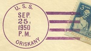 JohnGermann Oriskany CV34 19500925 1a Postmark.jpg