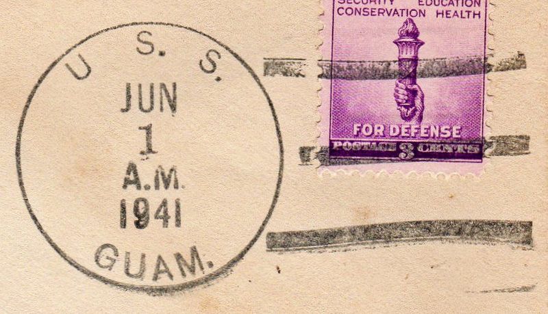 File:GregCiesielski Guam CB2 19410601 1 Postmark.jpg