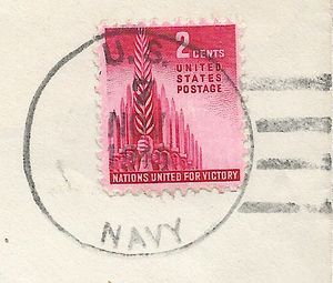 JohnGermann Reuben James DE153 19451107 1a Postmark.jpg