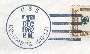GregCiesielski Columbus CG12 19621201 1 Postmark.jpg