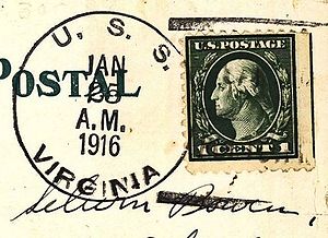 GregCiesielski Virginia BB13 19160125 1 Postmark.jpg