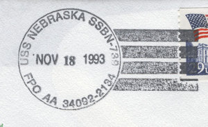 GregCiesielski Nebraska SSBN739 19931118 1 Postmark.jpg