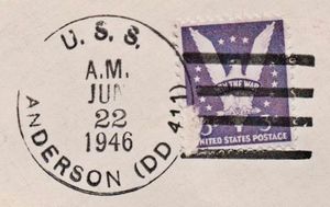 GregCiesielski Anderson DD411 19460622 1 Postmark.jpg